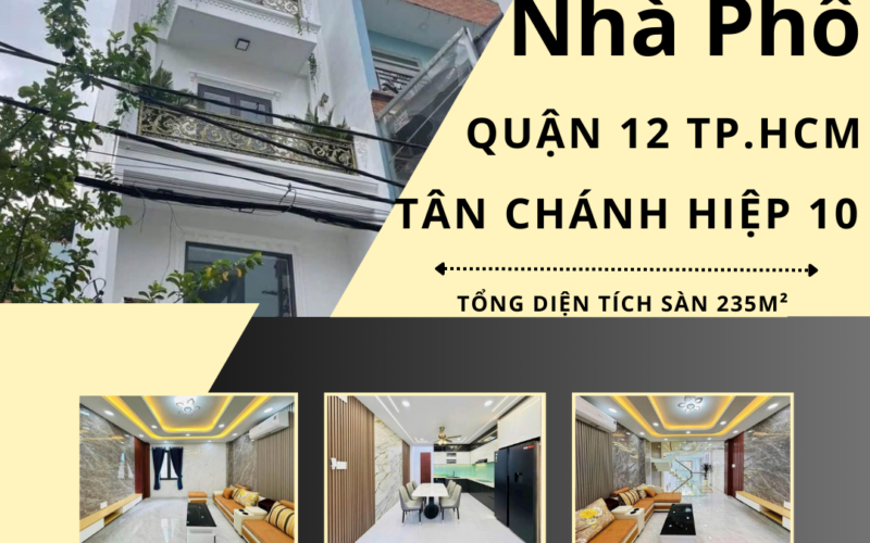 Bán nhà phố mới tinh – khu vip Tân Chánh Hiệp 10, quận 12