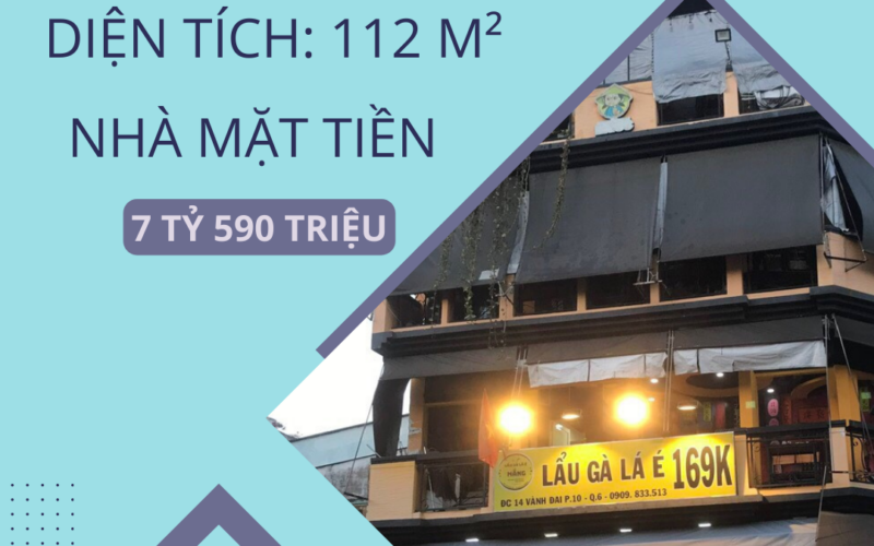 Bán nhà góc mặt tiền 14 Vành Đai, Phường 10, Quận 6 – Vị trí đắc địa, đầu tư sinh lời