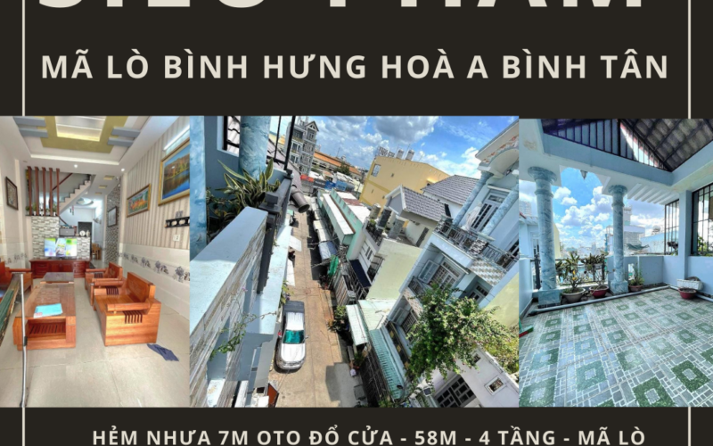 Cơ hội đặc biệt – Ngôi nhà 4 tầng tại Bình Tân chỉ 5.99 tỷ!